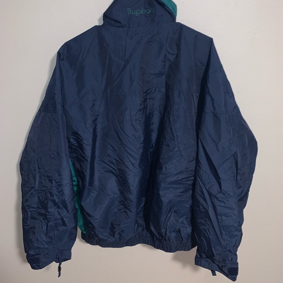 Columbia Blue/Green Hooded Jacket w/ Zipper - Picture 2 of 6